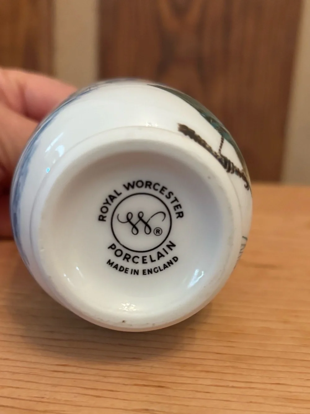Royal Worcester porcelain egg