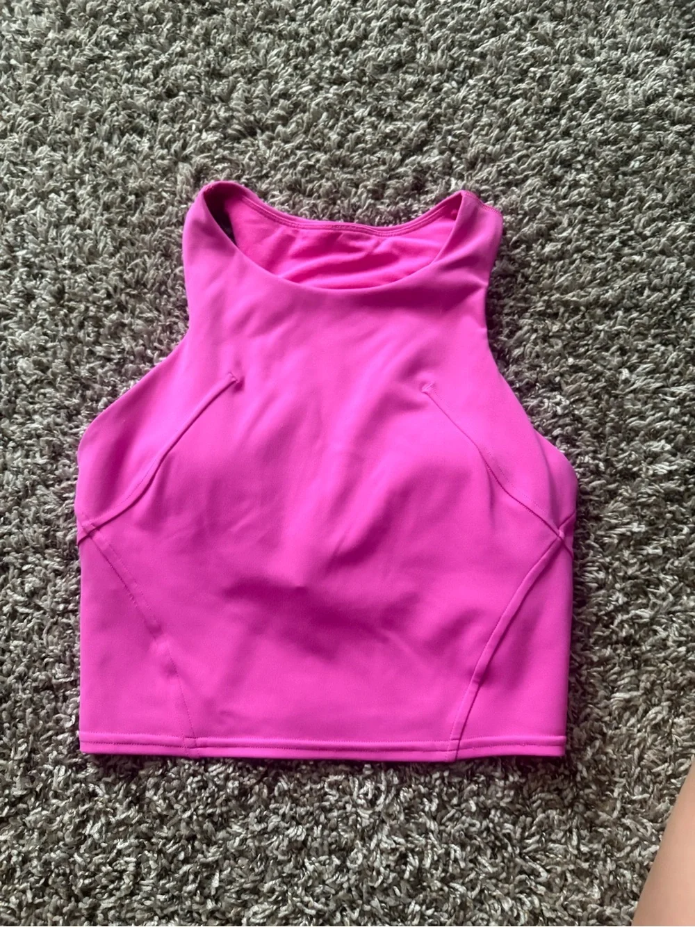 lululemon athletica Pink Racerback Crop Tank Top