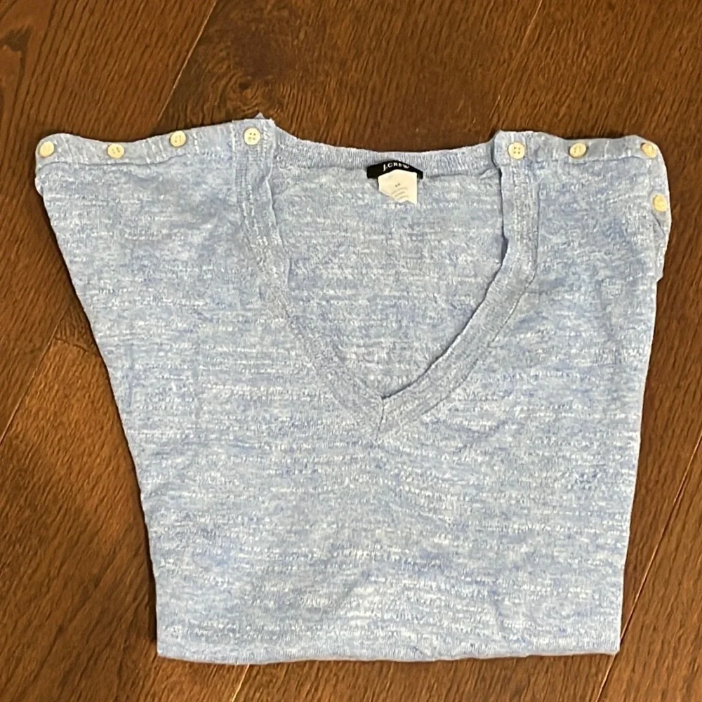 J. Crew V-Neck Blue Women’s Sweater Size XS