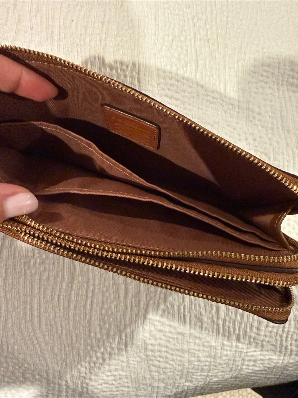 Coach wristlet smooth