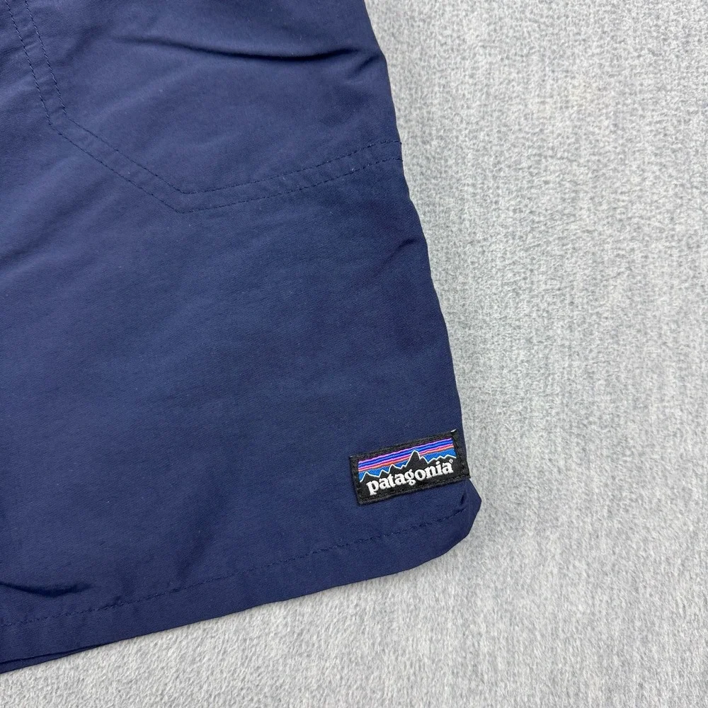 Patagonia Shorts Kids Large 12 Blue Baggies Lined Swim Trunks‎ Stretch 67053