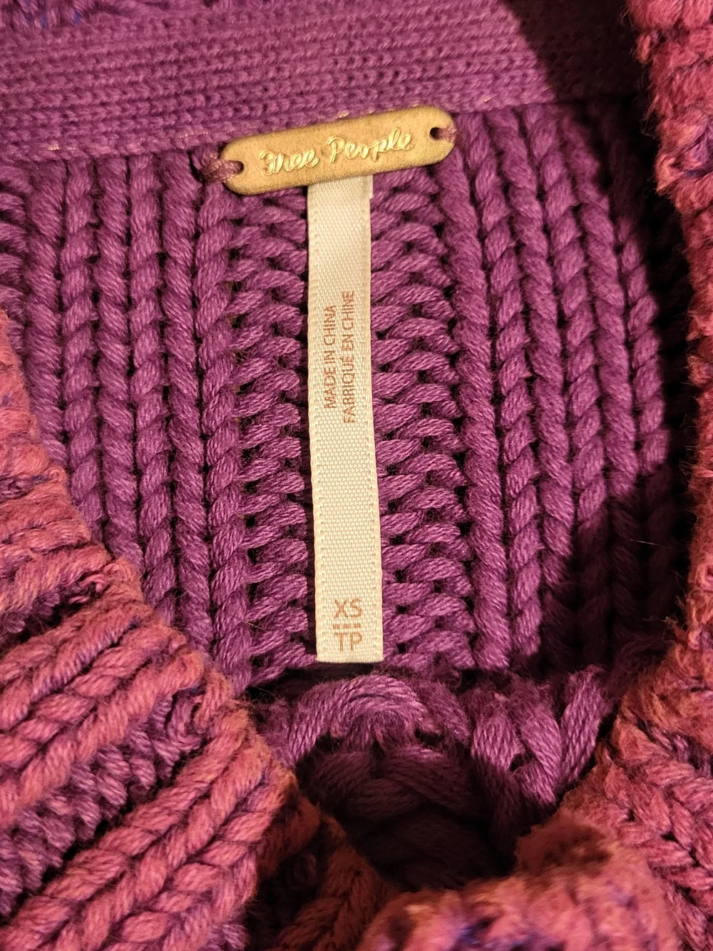 Free People chunky cable