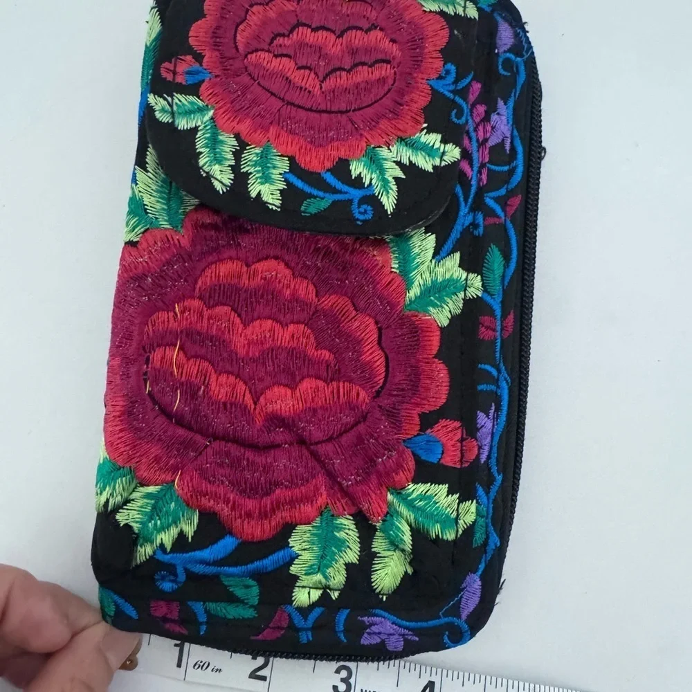 Handmade embroidered floral