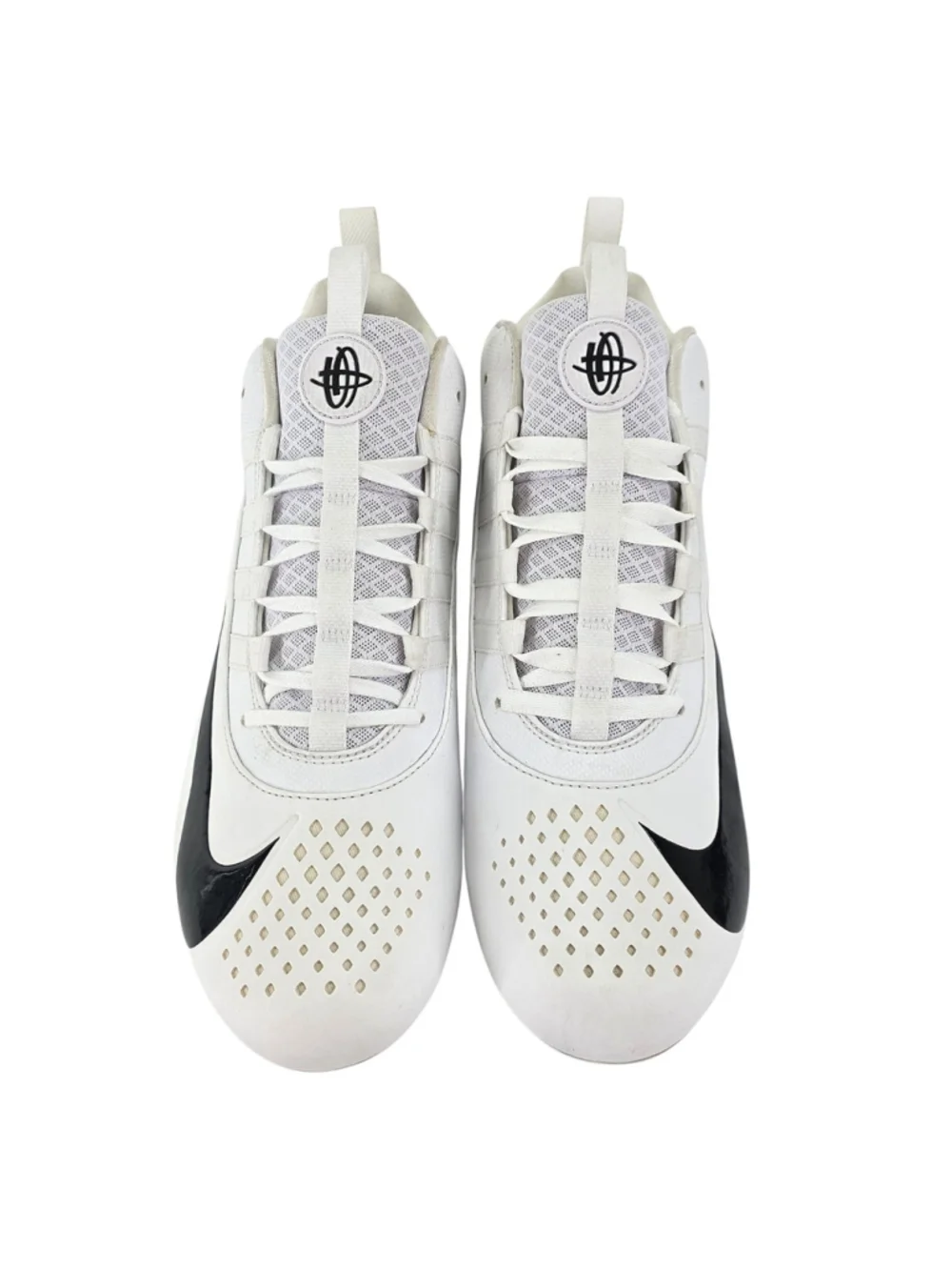 Nike Alpha Huarache 6 Varsity Lacrosse Cleats White Black Men's 14 923427-101