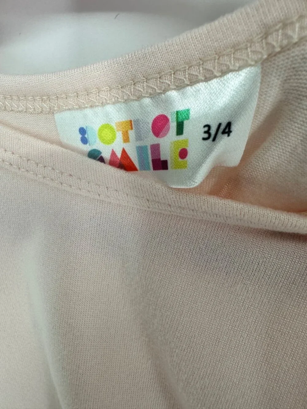DotDotSmile Girls Light Pink Tier Dress Size 3/4 Soft New with Tags
