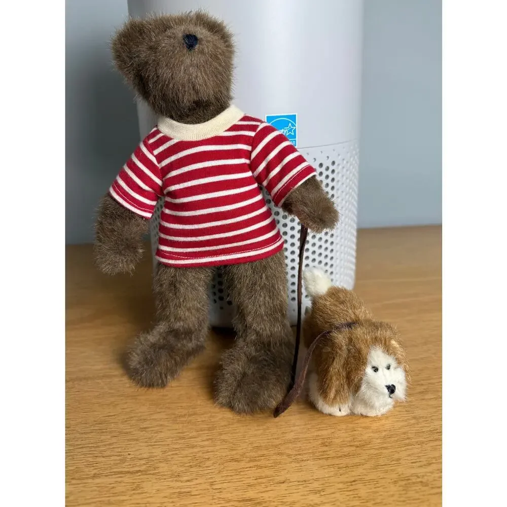 BOYDS Bear Retired Fully Poseable Cousin Marty with Dog Rover Collectible‎