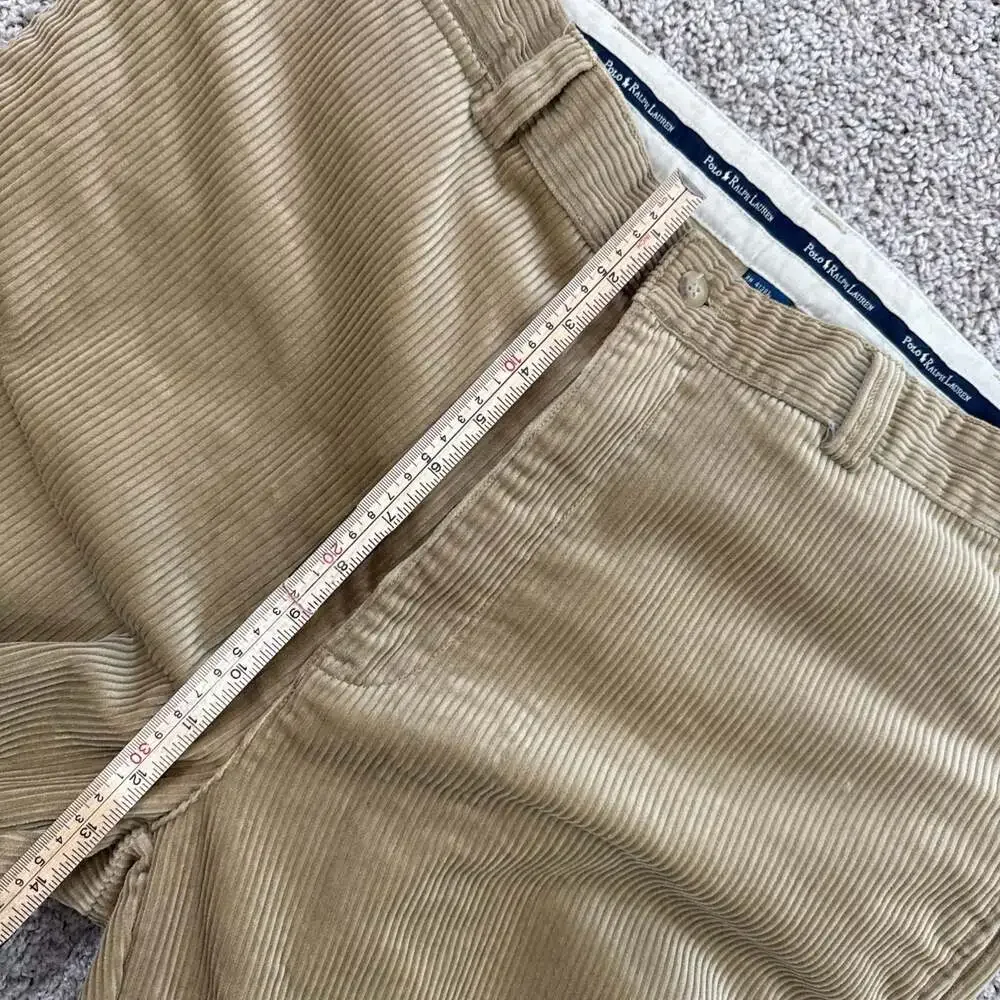 Polo Ralph Lauren‎ Corduroy Pants Mens 36x32 Tan PHLP Straight Fit EUC
