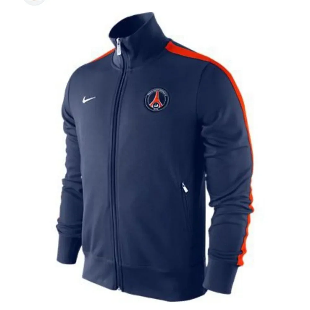 Paris Saint Germain Jacket Size LARGE Activewear‎ Full Zip Nike 547014-410 ig93
