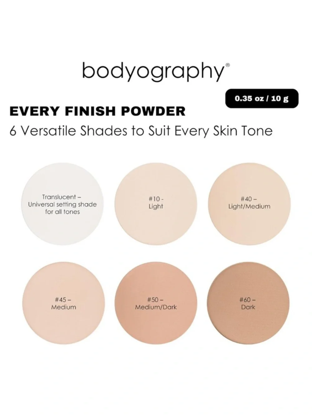 Bodyography Every Finish Powder - #40 Light Medium