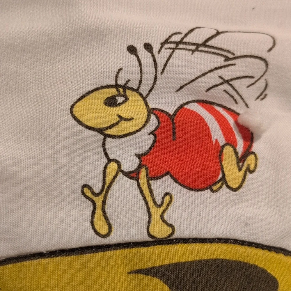Vintage Winnie the‎ Pooh Baby Crib Blanket Quilt Green Kids Bedding