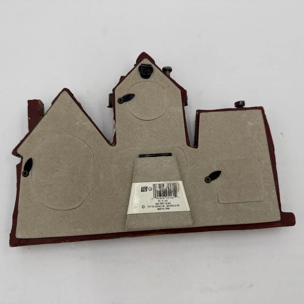 Vtg 90s Birdhouse Village Figurine Love Birds Resin Decor‎ Picture Frame Cottage