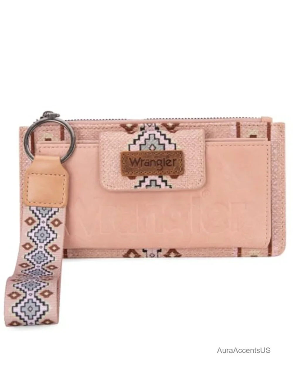 Western Boho Wristlet Wallet RFID Blocking Card Holder Clutch