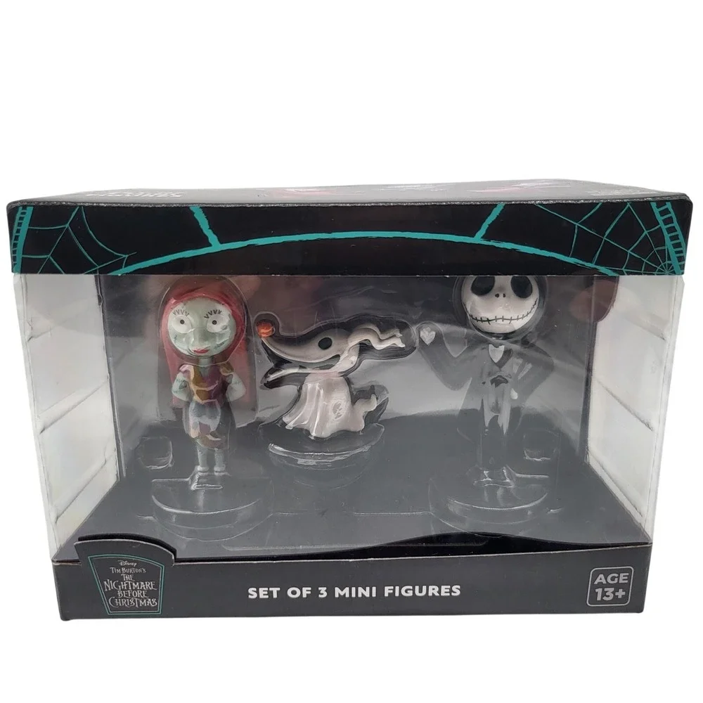 Nightmare Before Christmas Mini Figure‎ Set (Jack Sally Zero) NIB