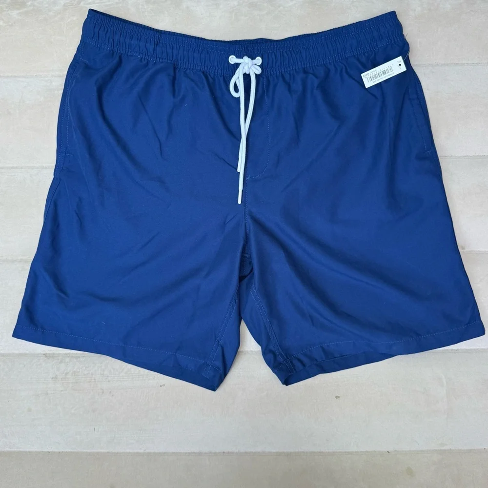 Amazon essentials men’s Blue‎ Swim Trunks Adjustable Waist and Lightweight XXL