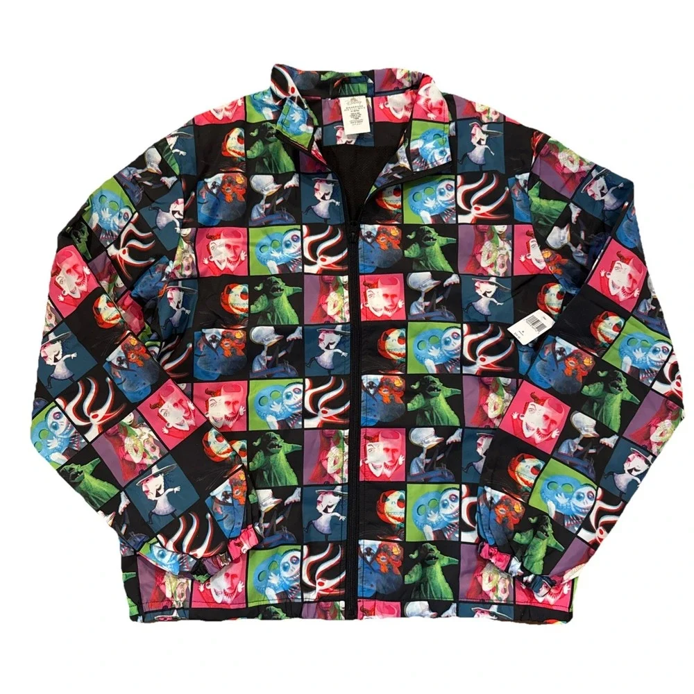Disney Parks Nightmare Before Christmas Character Windbreaker‎ Jacket Medium NWT