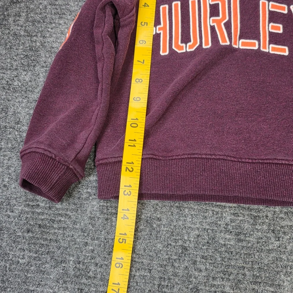 Hurley Heather Graphic Sweatshirt Boys Size 3T Purple Long Sleeve Raglan‎