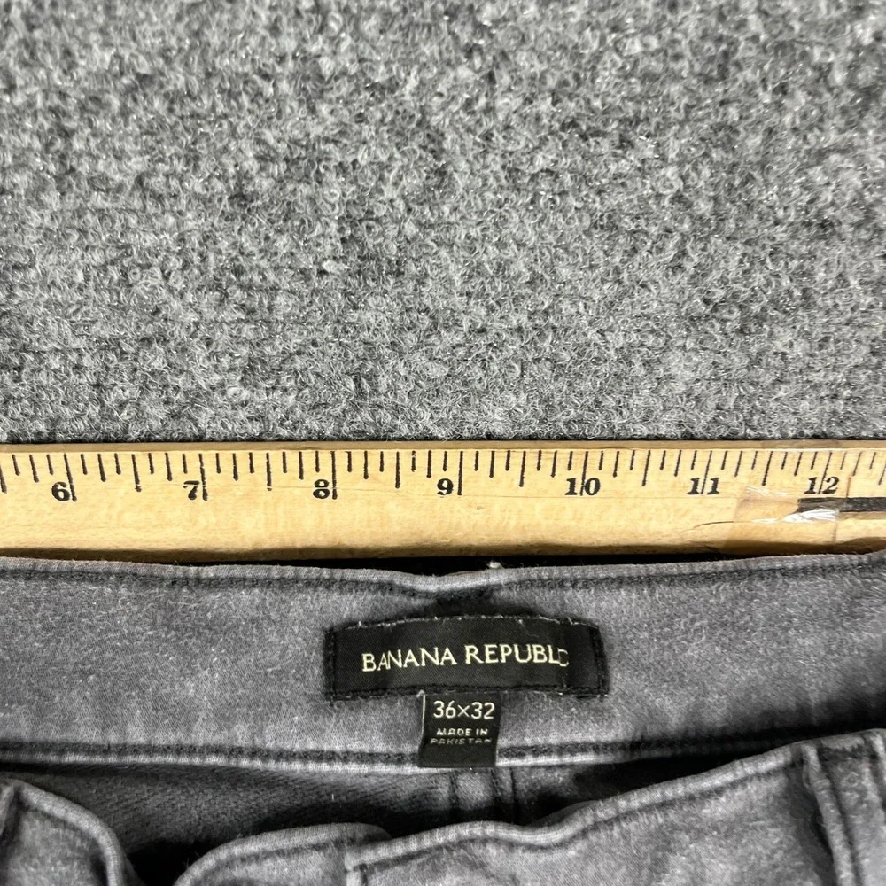 Banana Republic Pants‎ Mens Size 36x32 Gray Slim Fit Cotton Stretch Casual Chino