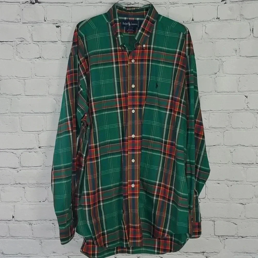 Polo Ralph Lauren Men’s Blaire Long Sleeve Button Down Plaid