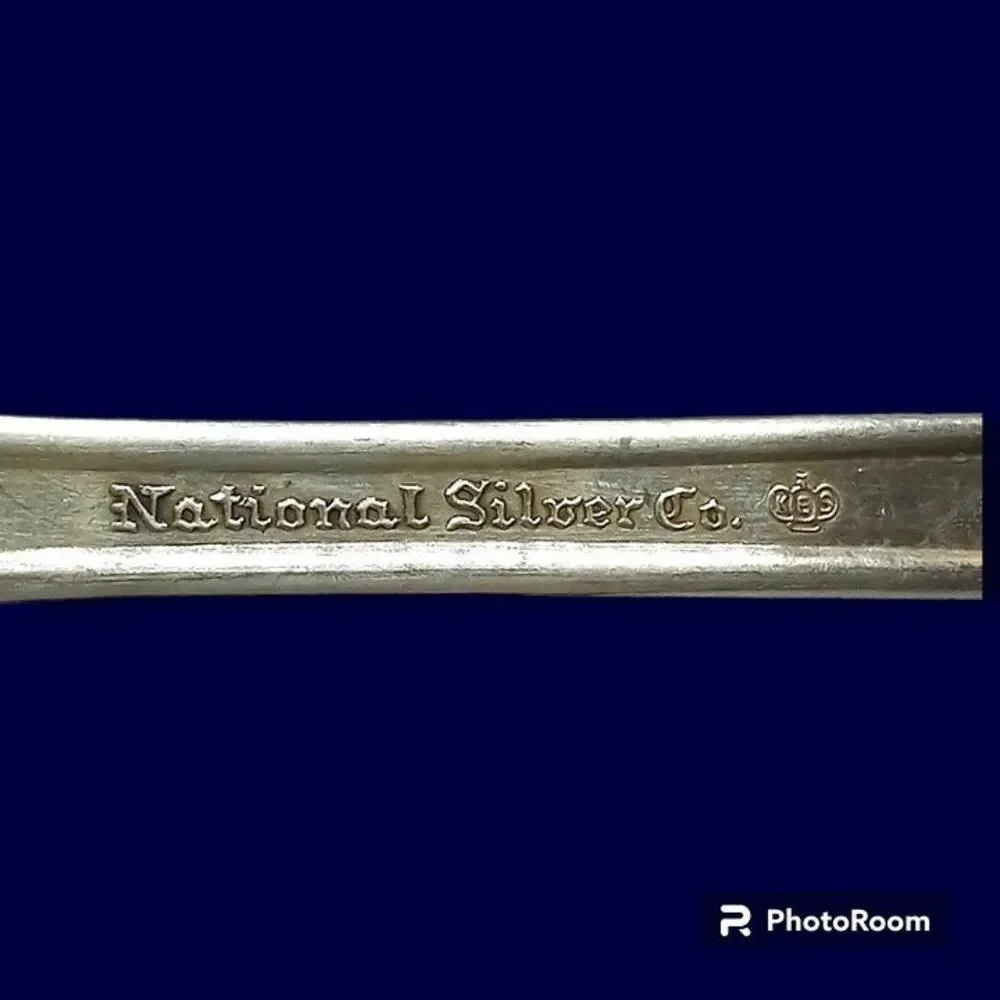National Silver Company-King Edwards Silverplate Inauguration Serving Fork-1948