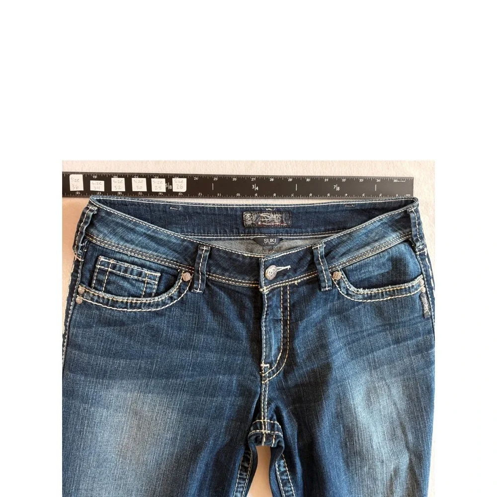 Silver Jeans Co Suki Bootcut Womens‎ 33x32 (35x31) Blue Denim Mid Rise Curvy Fit