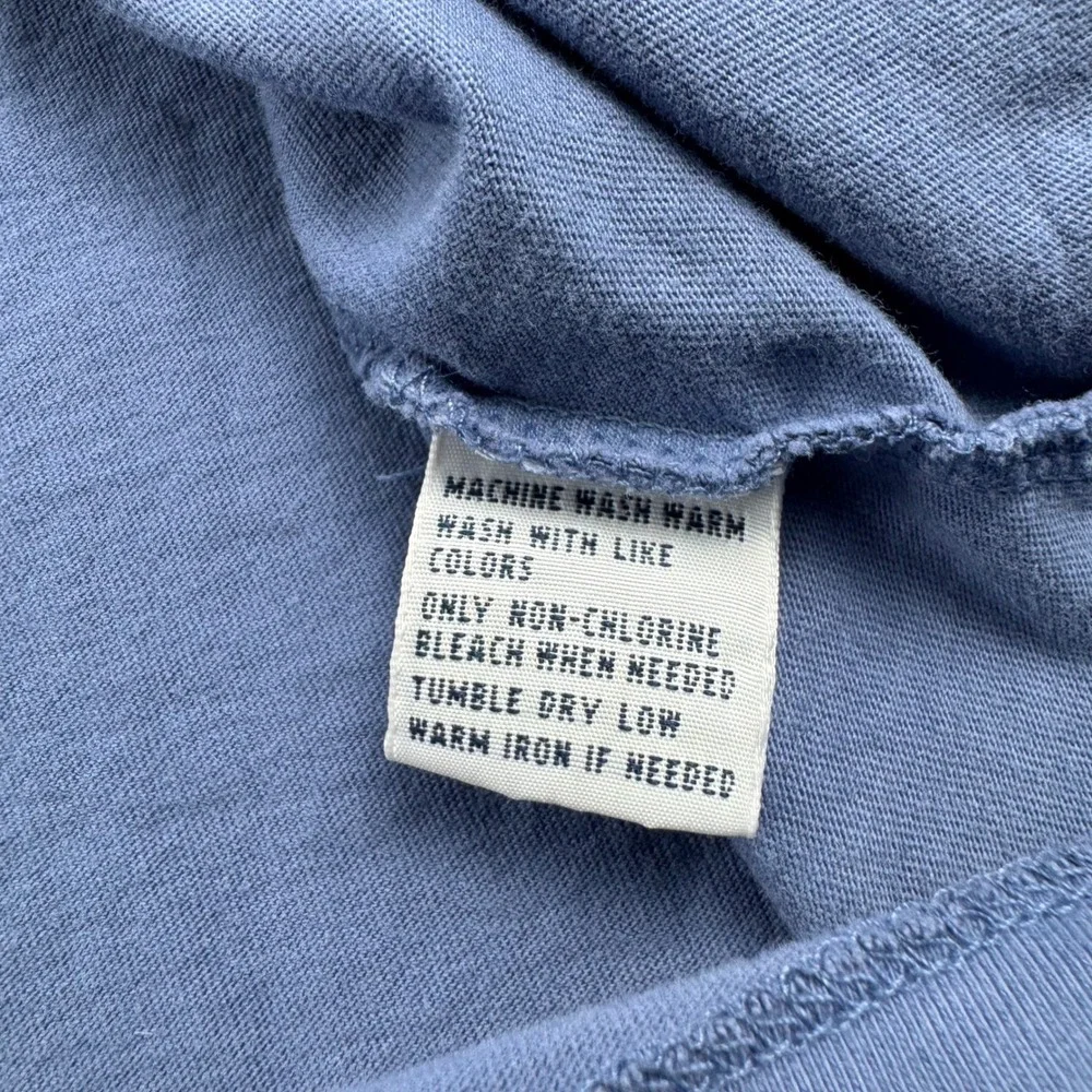 Polo Ralph Lauren Mens XL Long Sleeve Pocket T-Shirt Blue Cotton Pony Logo