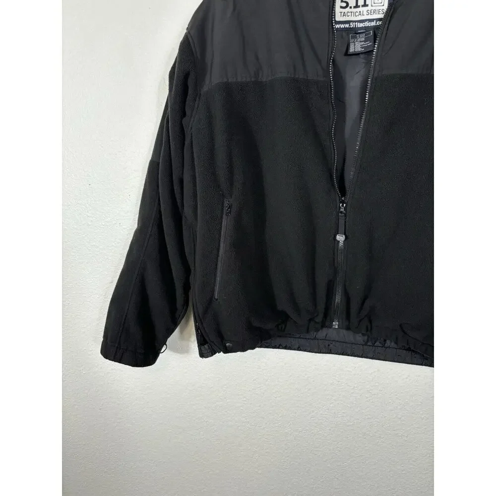 5.11 Tactical Series Coat Mens Size 3XL‎ Black Polyester Bomber Jacket Zip Front