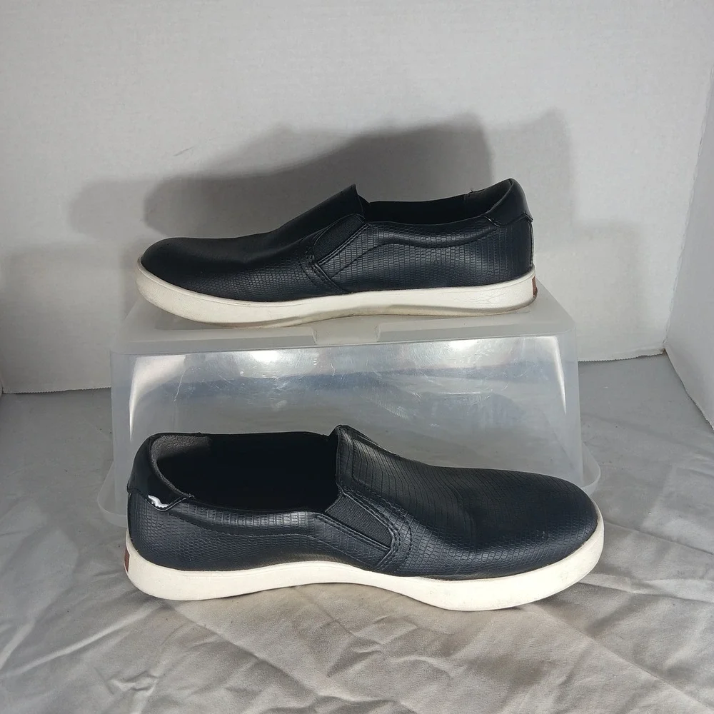 Dr Scholls Womens Black Textured Slip On Shoes Memory Foam Cool Fit‎ Size 7M