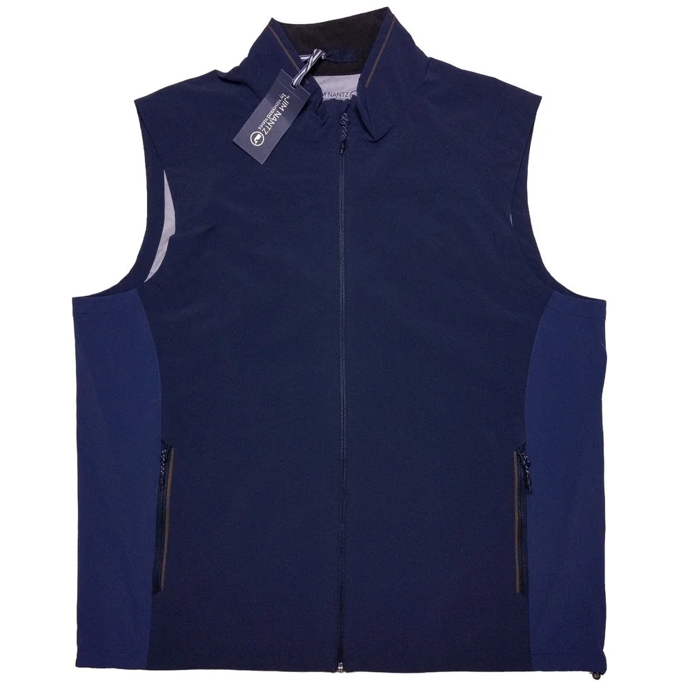 VINEYARD VINES Golf Wind Rain Vest XL‎ Jim Nance 17 Mile Performance Blue ~ New