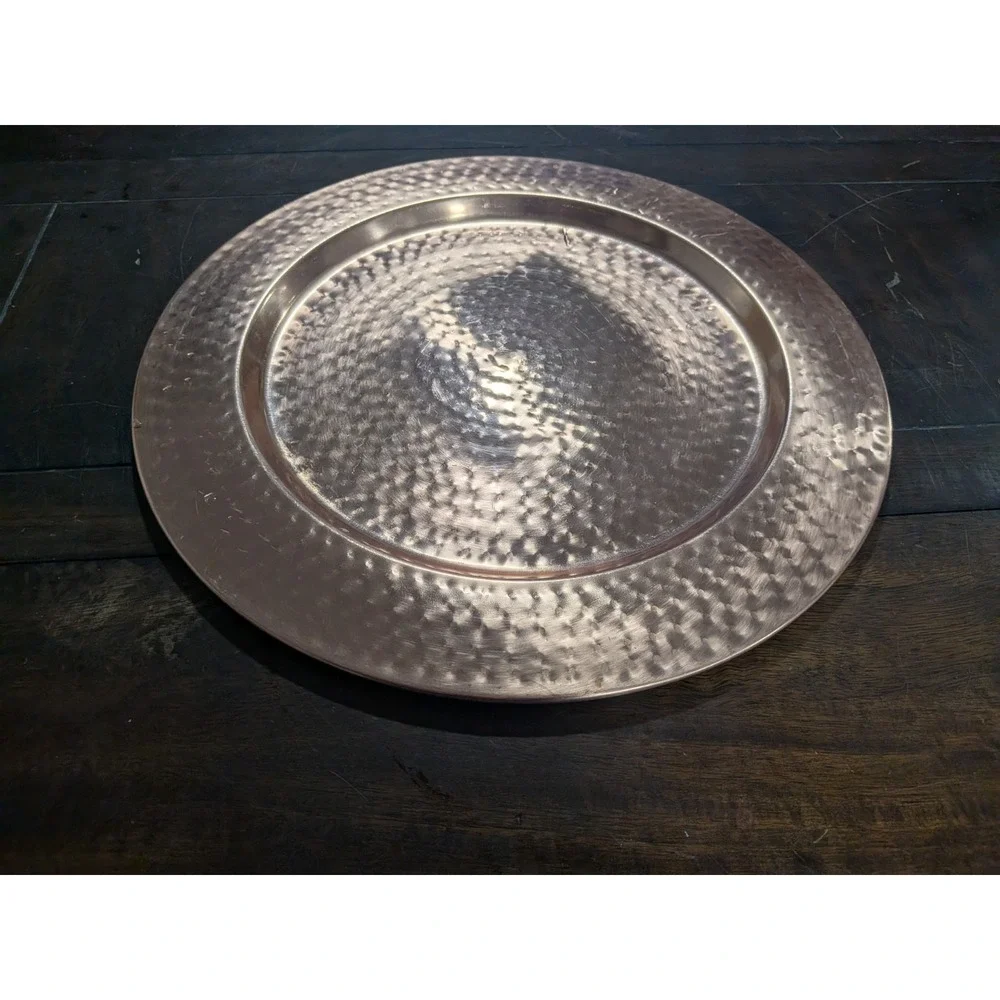 Hammered Copper Charger Plate‎ 13