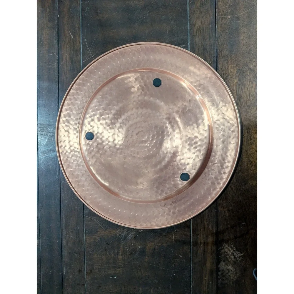 Hammered Copper Charger Plate‎ 13