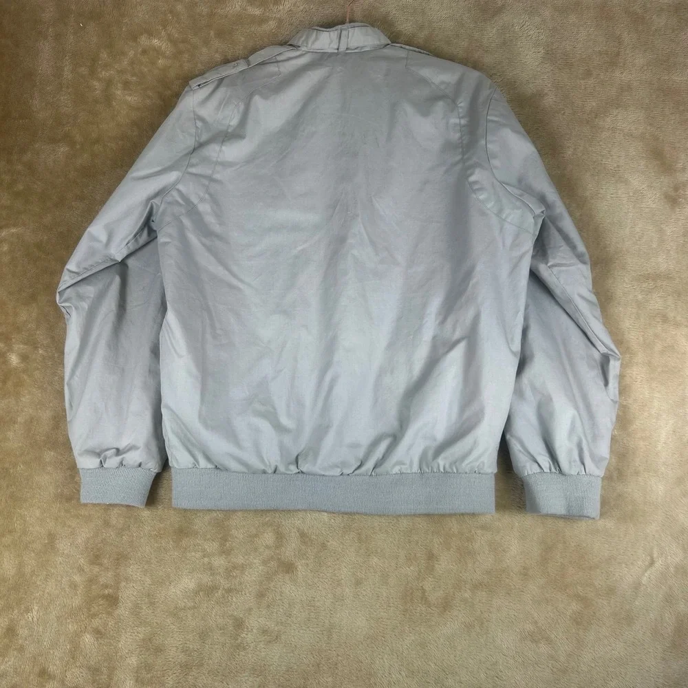 Vintage Horizon Outerwear‎ Oshkosh EAA Flight Bomber Jacket Gray Patches Small