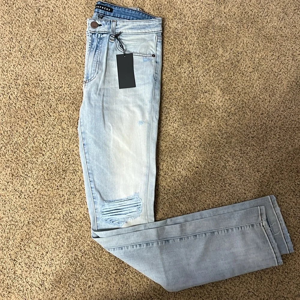 Monfrere Distressed Jeans Lightwash Size 30 x 32