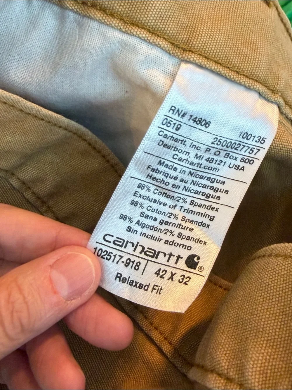 Carhartt great preowned