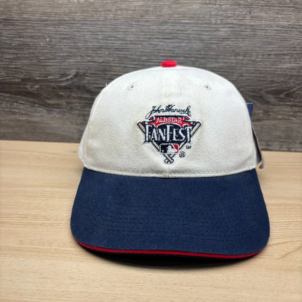 Vintage MLB All Star FanFest Hat Cap Strap Back Blue White Baseball Heaven‎ NWT