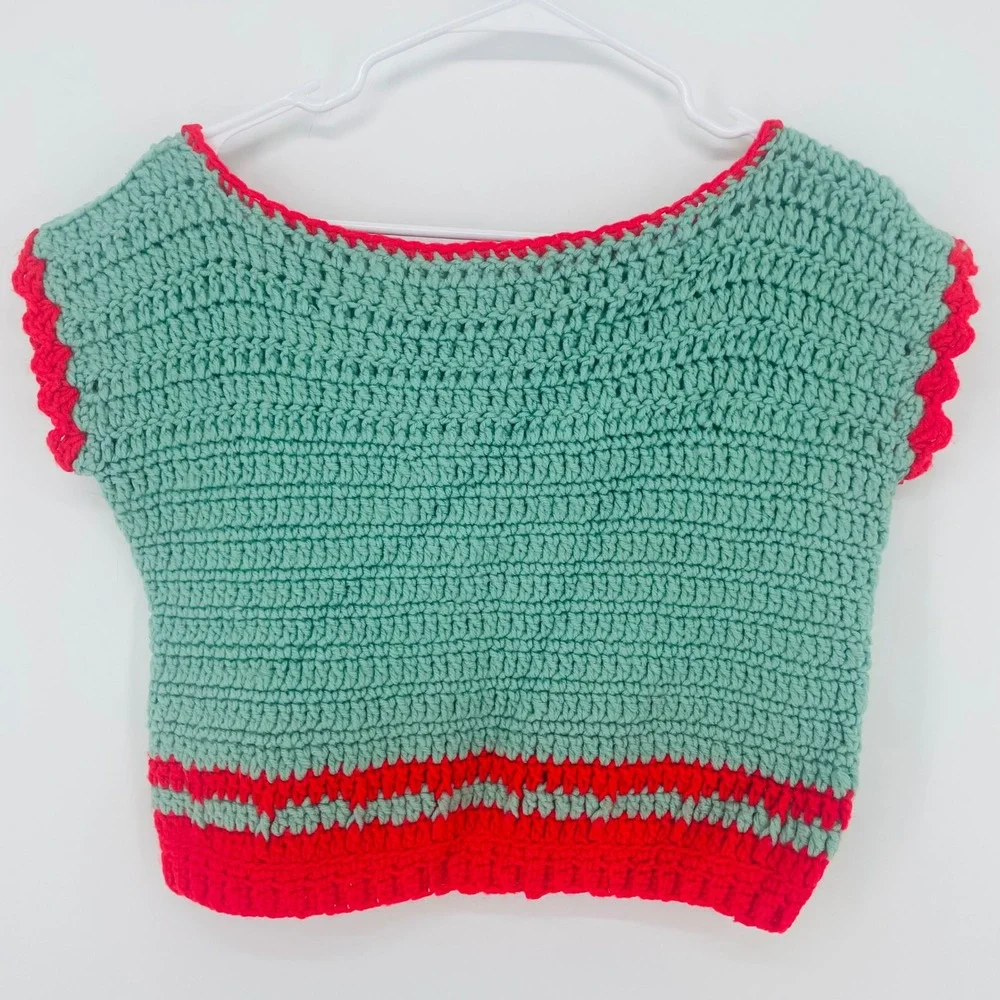 Handmade crochet crop