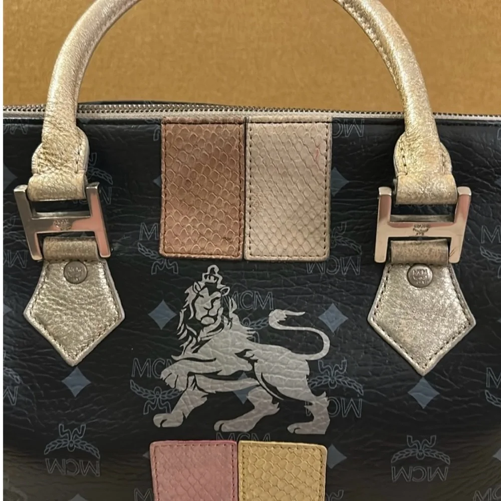 MCM designer satchel