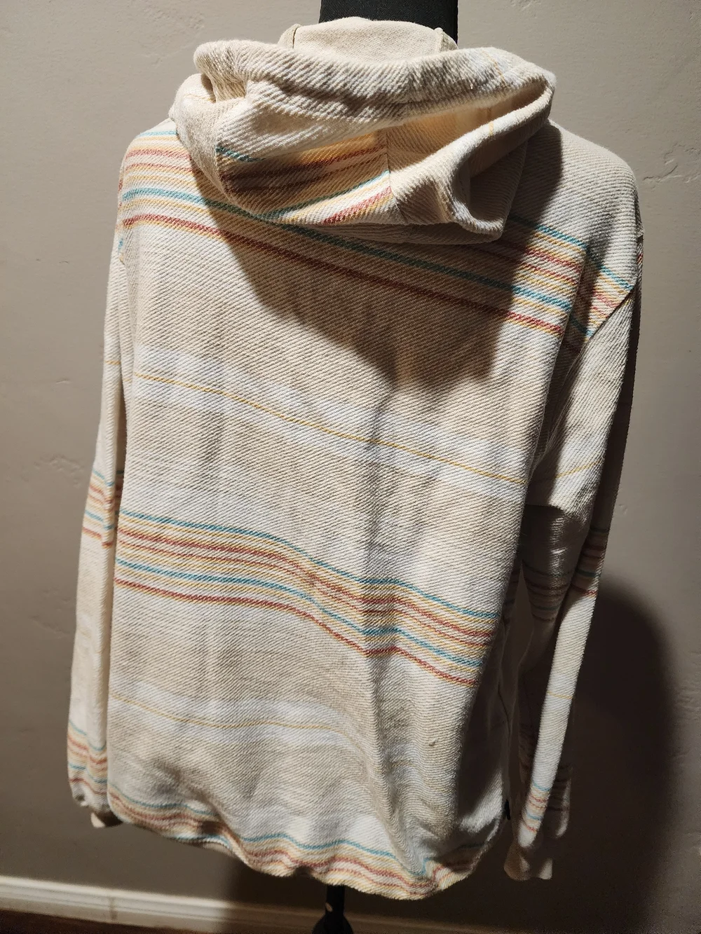 O'Neill Cream Striped Men's Hoodie Sweater