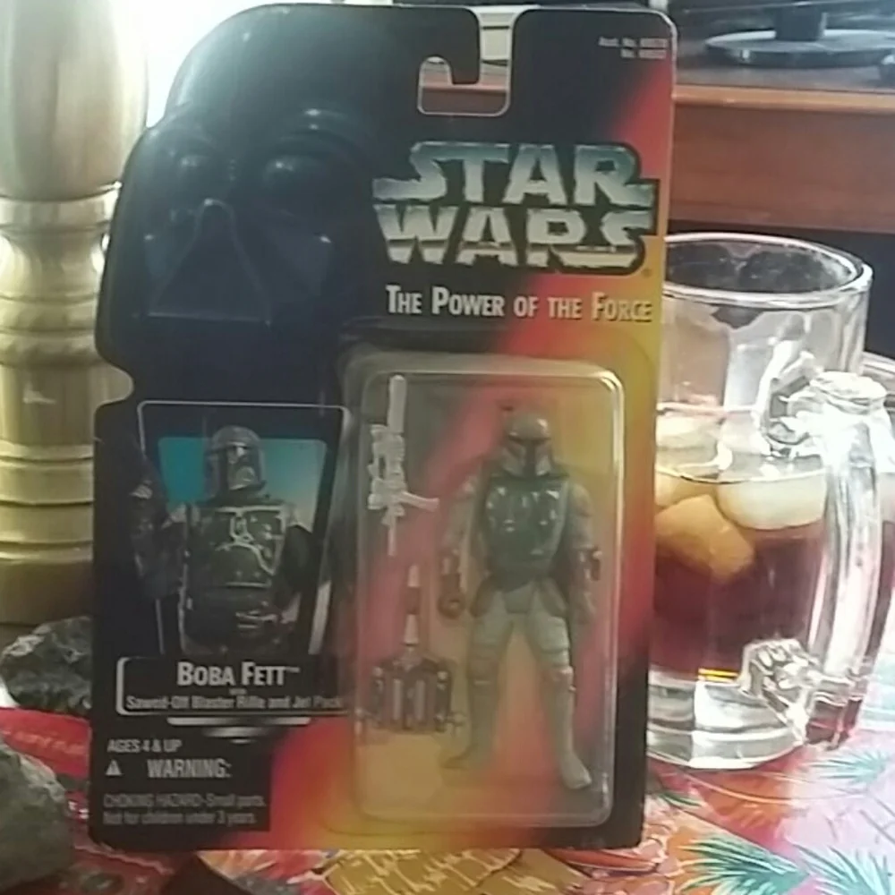 Star Wars action figure packages Boba Fett