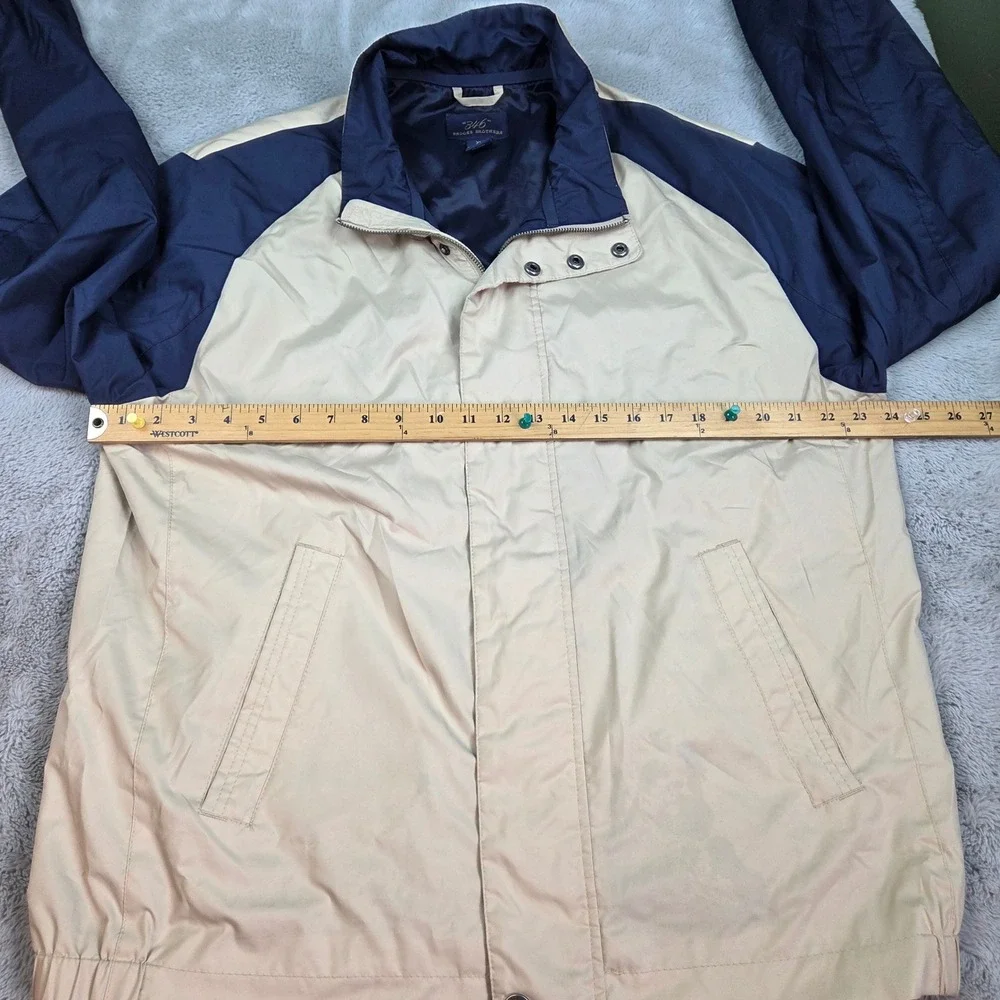 Brooks Brothers blue polyester cuffs