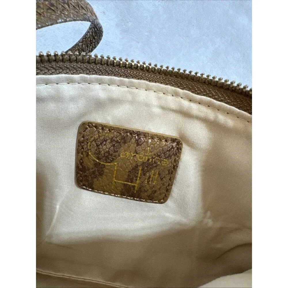 Carolina Hill Women’s Crossbody Multi Compartment‎ Zipper Slots Faux Snakeskin