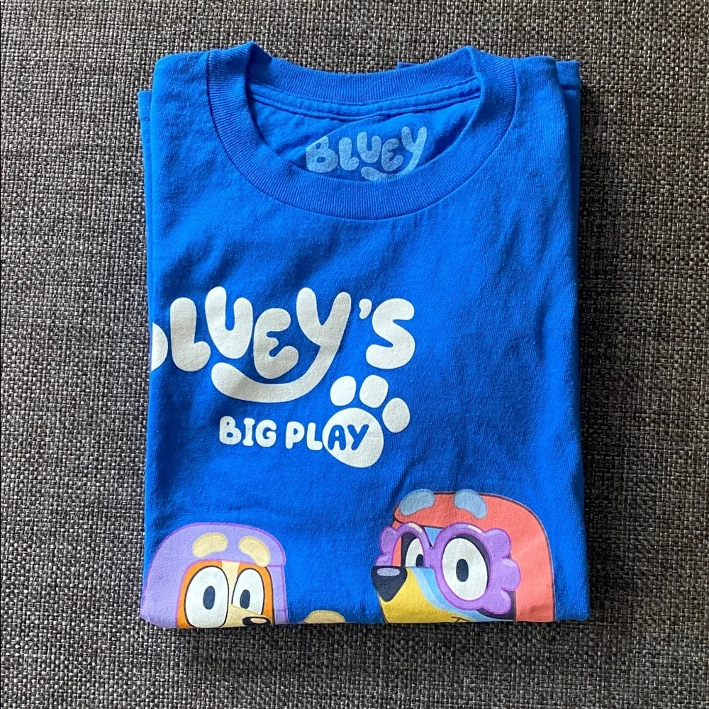 🫘 Kids T-Shirt - Bluey’s Big Play Tour T-Shirt, Youth Medium, The Grannies