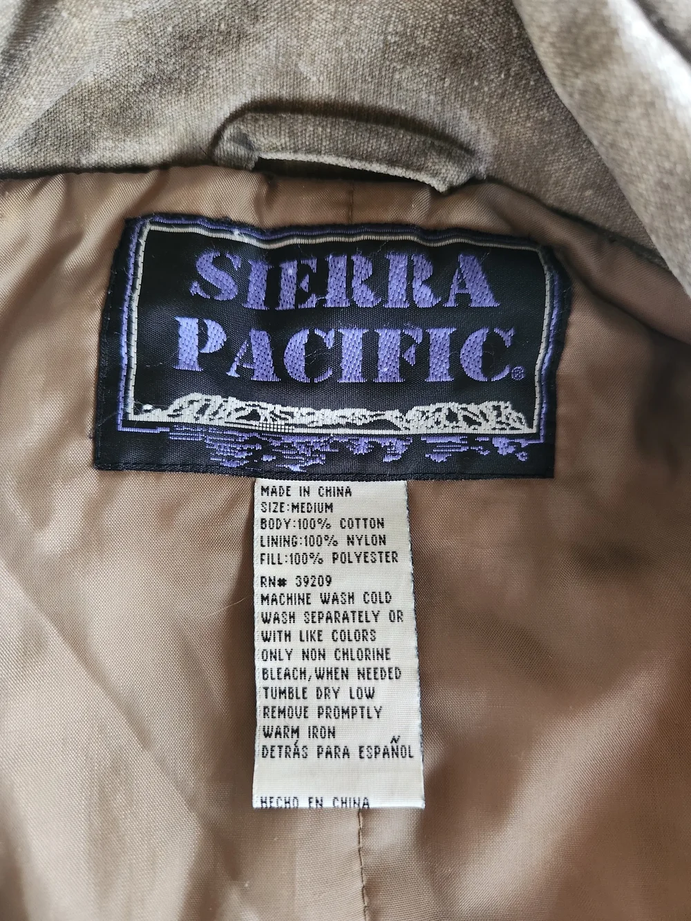 Sierra Pacific this vintage