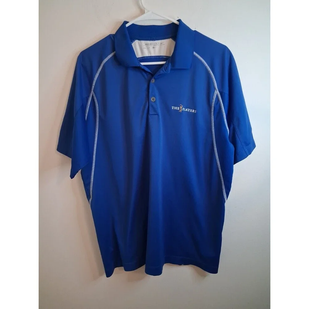 Nike Golf Dri-Fit Polo Men's Large Blue PGA Sawgrass 