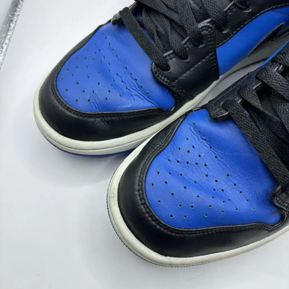 Men’s Size 9.5 - Nike Air Jordan 1 Mid Varsity Royal Black Blue DQ8426-042
