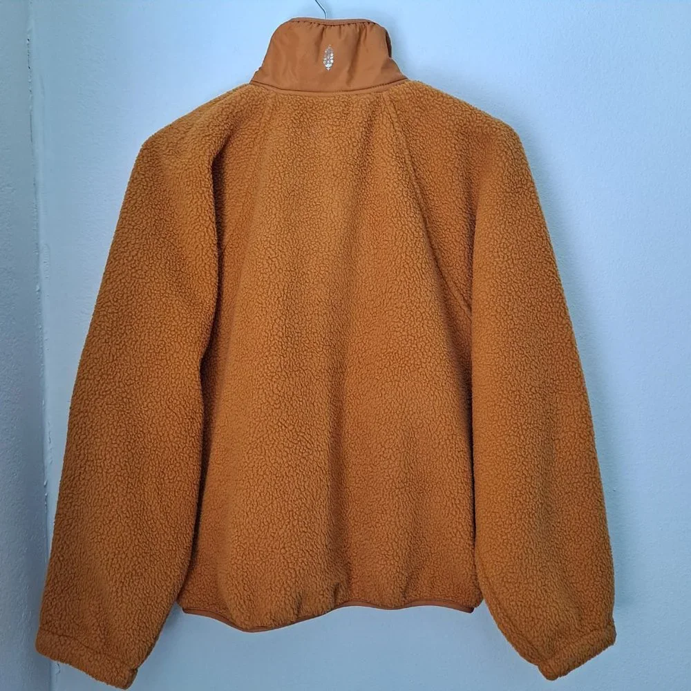 Free People fit zip sherpa