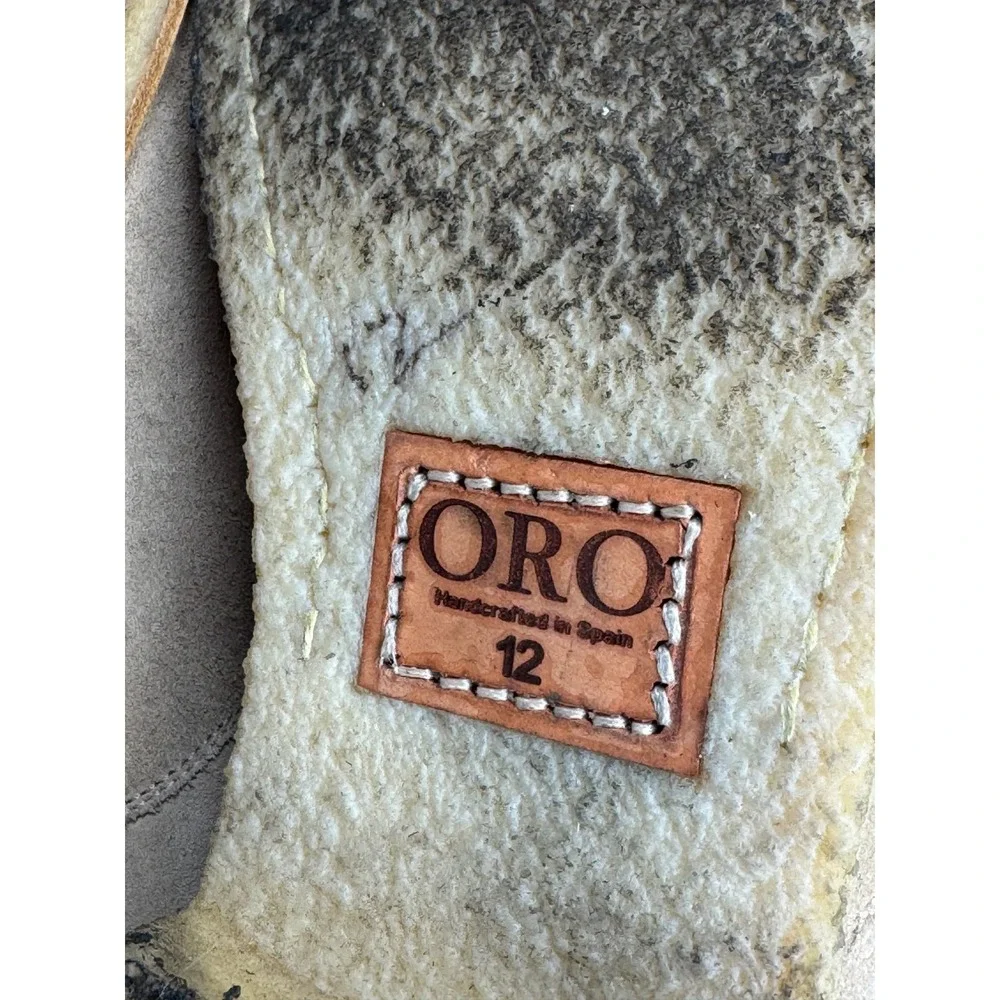 ORO Alicante Crepe‎ Chelsea Boots Mens 12 $385 Suede Pull on Round Toe Ankle Tan