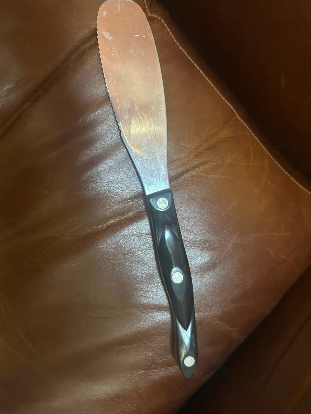 CUTCO Spatula Spreader Knife Model 1768 KG Black Handle Made in USA