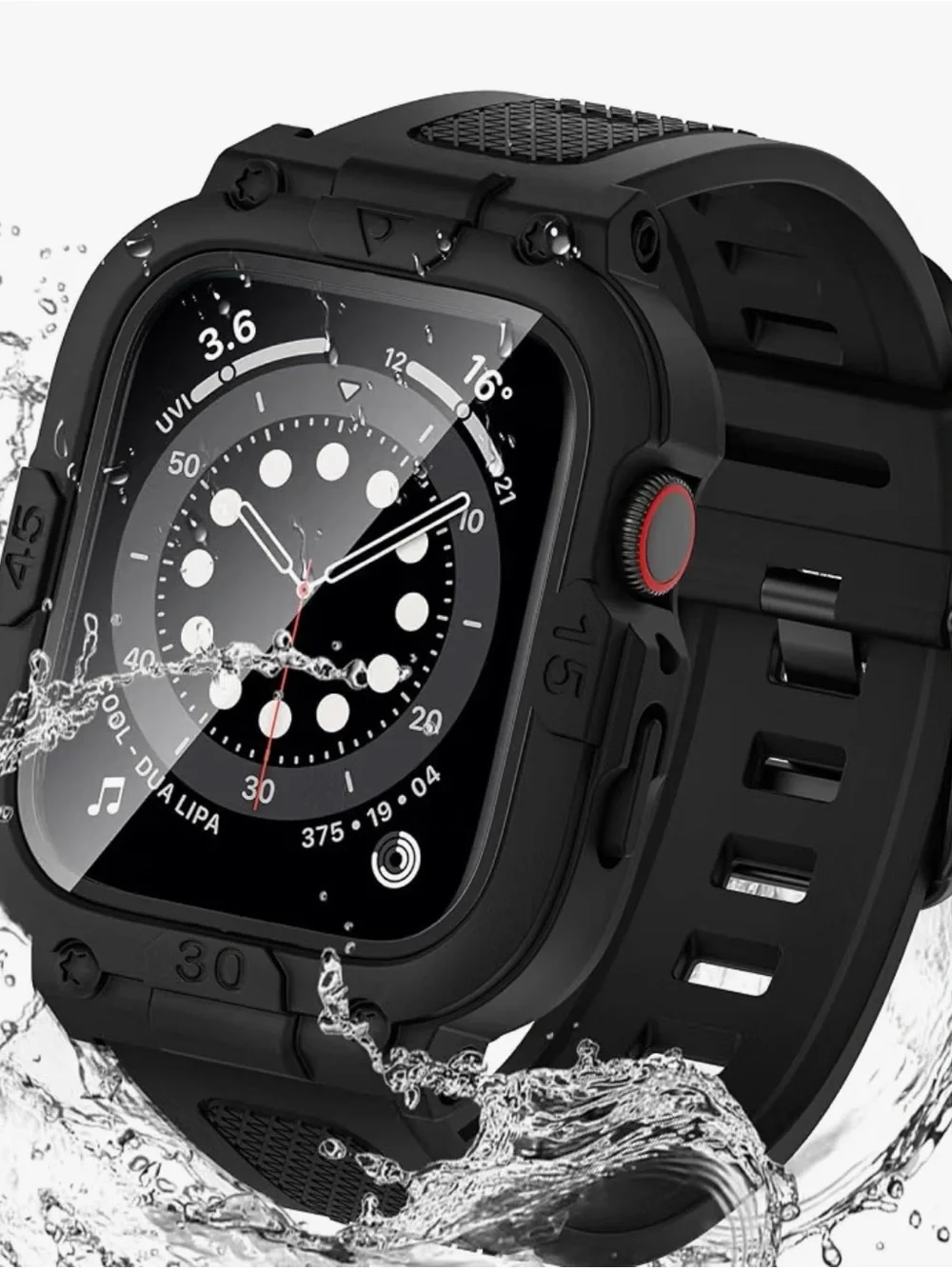 Goton 3 in 1 Waterproof Case with Band Compatible for Apple Watch Series 10 42mm