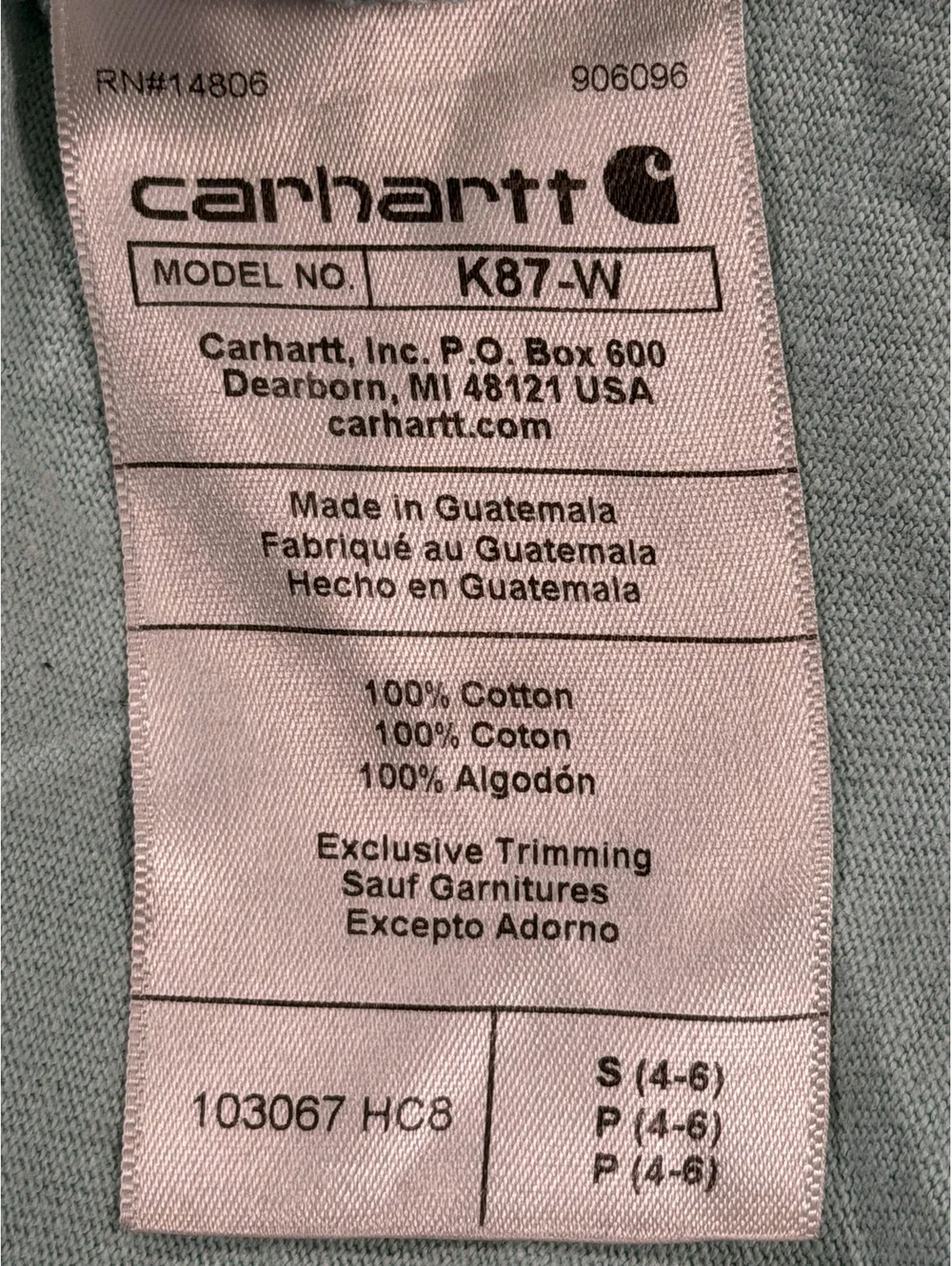 Carhartt this loose