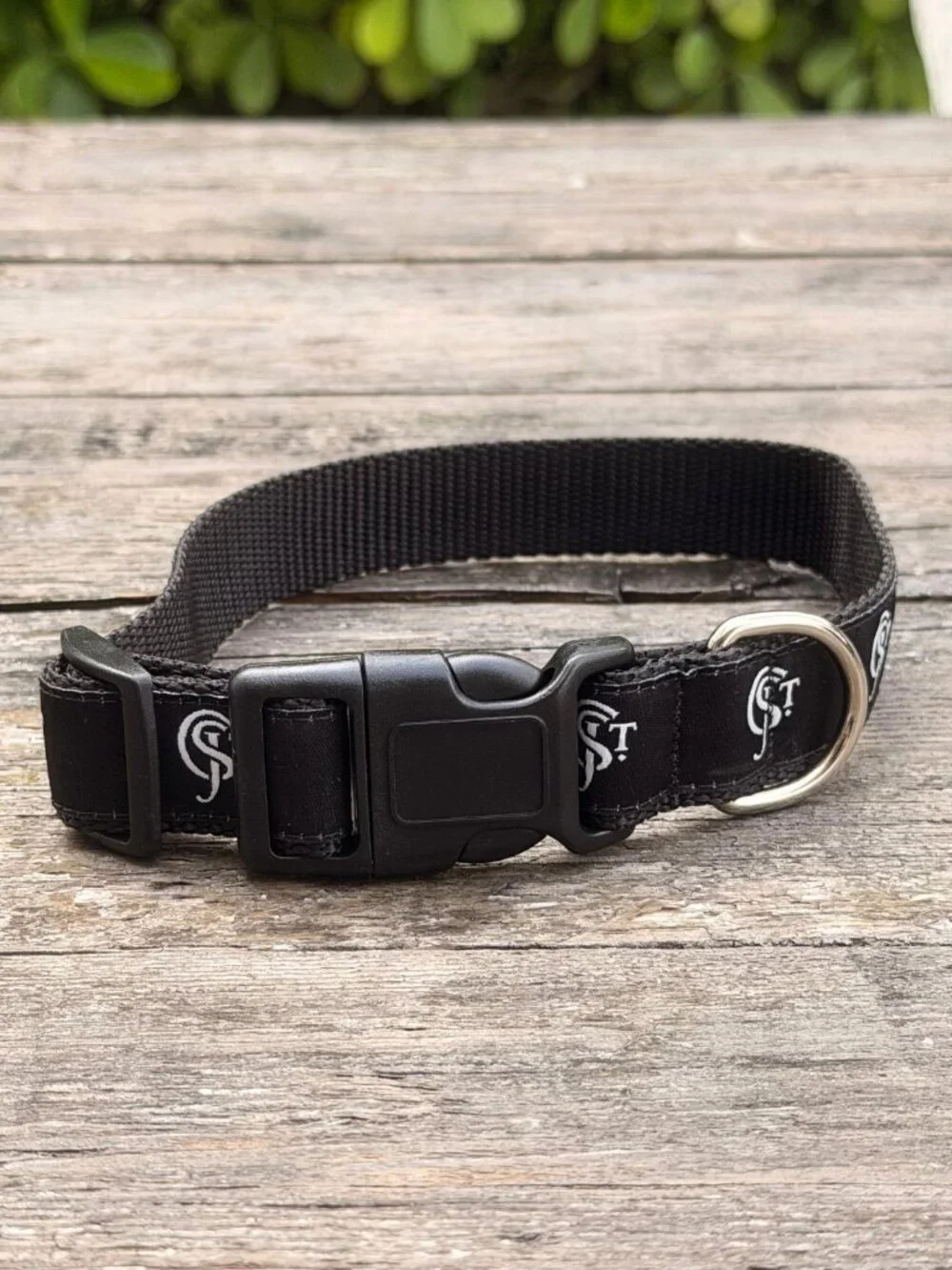 Chateau St. Jean Winery Wine Nylon Dog Collar Black wine Lover Gift